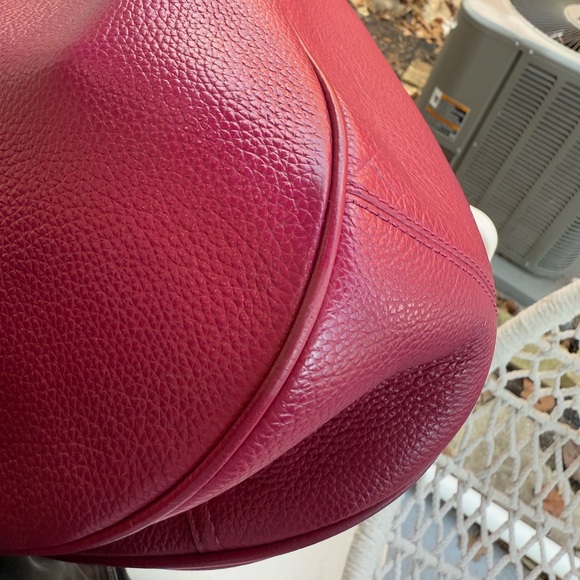Coach Pink Teri Hobo Leather Shoulder Bag